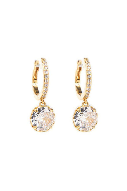 Kate Spade That Sparkle Pavé Mini Hoop Earrings