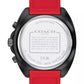 Men's Charter Red Silicone Strap Watch 44.5mm