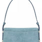 Liv Denim Suede Shoulder Bag