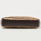 Michael Kors Tri Color Raffia And Leather Rosalie Clutch Bag