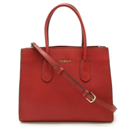 Leather Handbag Shoulder Bag (Pre-Owned)