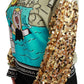 Dolce & Gabbana Chic Multicolor Motive Sequined Sweater