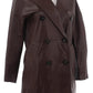 Women's Ussuri Double Breasted Coat Leather