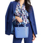Bleecker Autumn Paisley Pop Printed Crossgrain Leather Medium Crossbody Tote