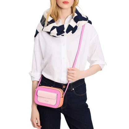 Ava Colorblocked Pebbled Leather Mini Crossbody