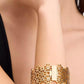 Spade Flower Lace Wide Bangle Bracelet