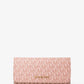 Jet Set Large Signature Logo Tri-Fold Wallet