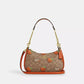 Teri Shoulder Bag In Signature Canvas With Orange Print