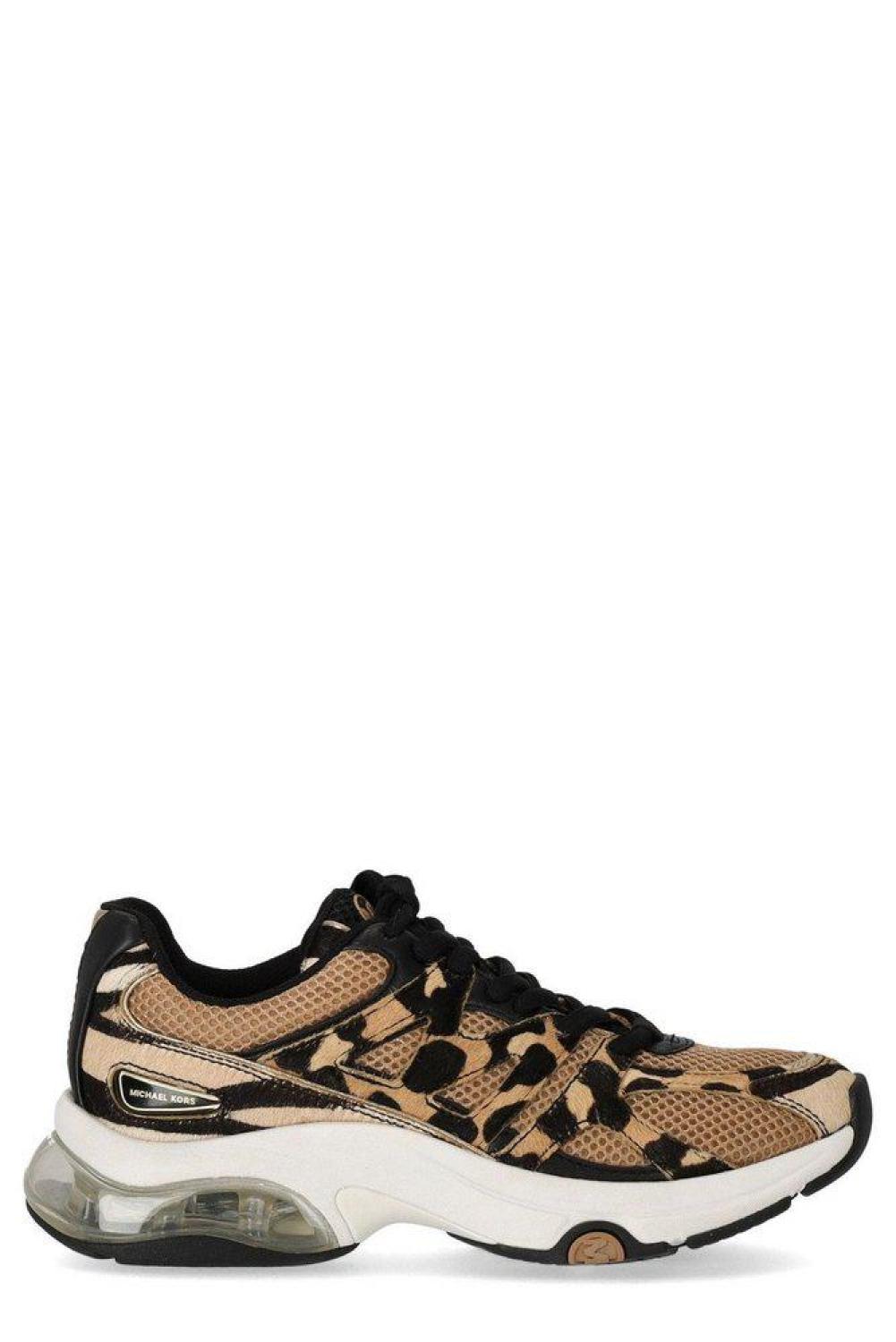Michael Kors Leopard Printed Kit Extreme Mesh Trainers