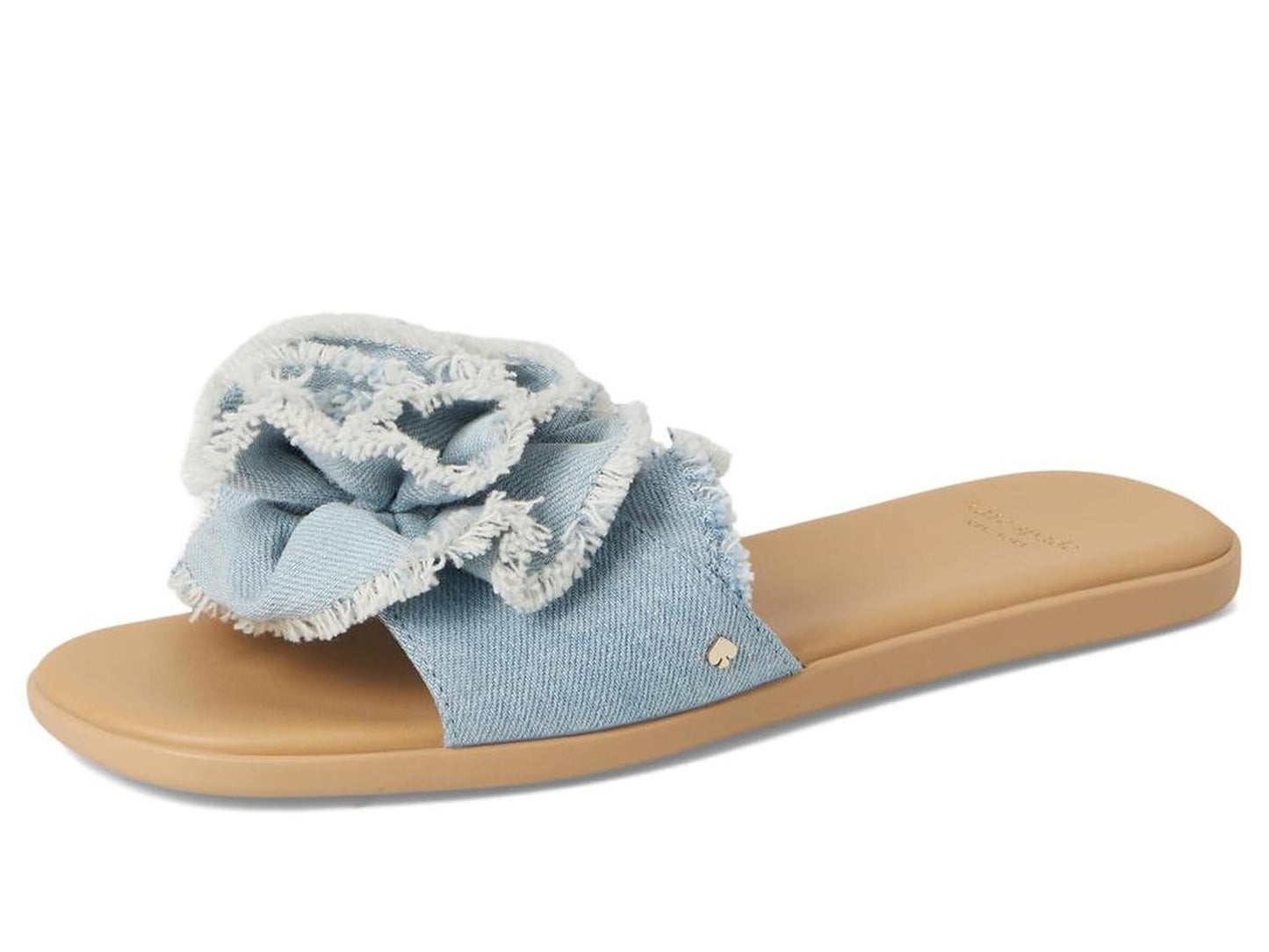 Flourish Denim Flat Sandal