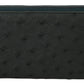 Dolce & Gabbana Exquisite Green Ostrich Leather Continental Wallet