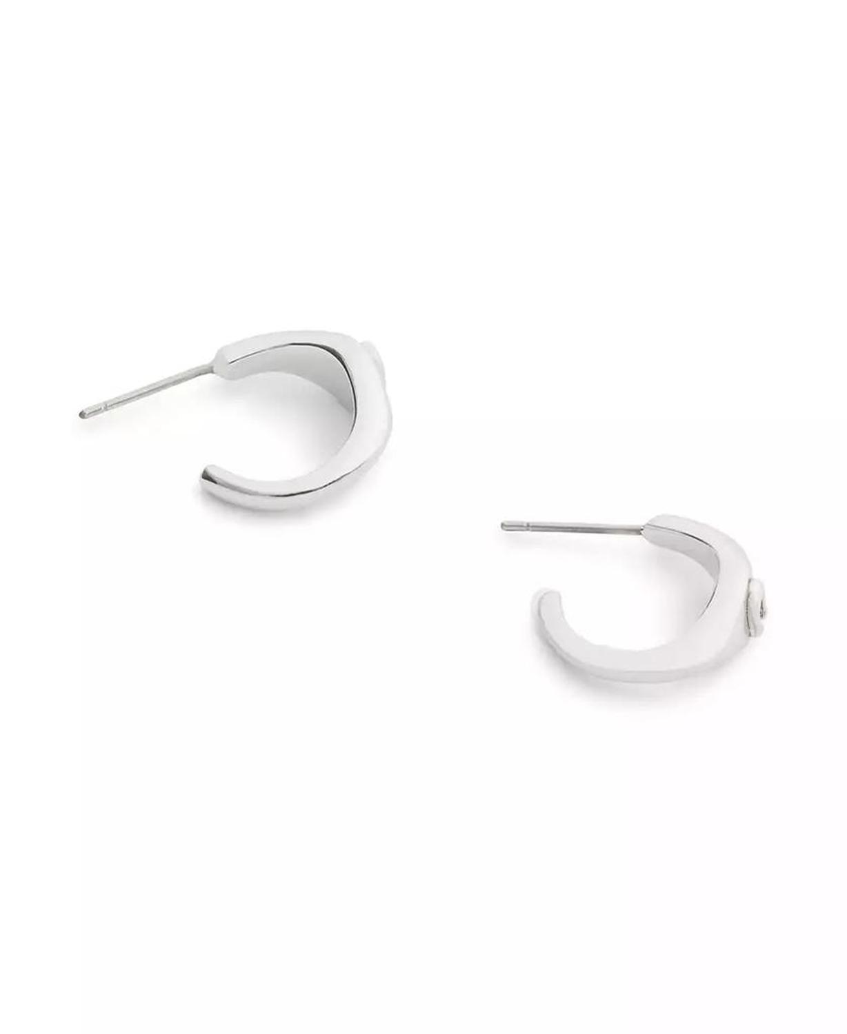 Signature Signet Huggie Earrings