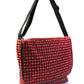 Kate Spade New York Womens Red Printed Flap Messenger Bag Handbag