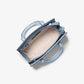 Sheila Small Studded Patchwork and Signature Logo Satchel