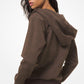 Logo Print Cotton Terry Zip-Up Hoodie
