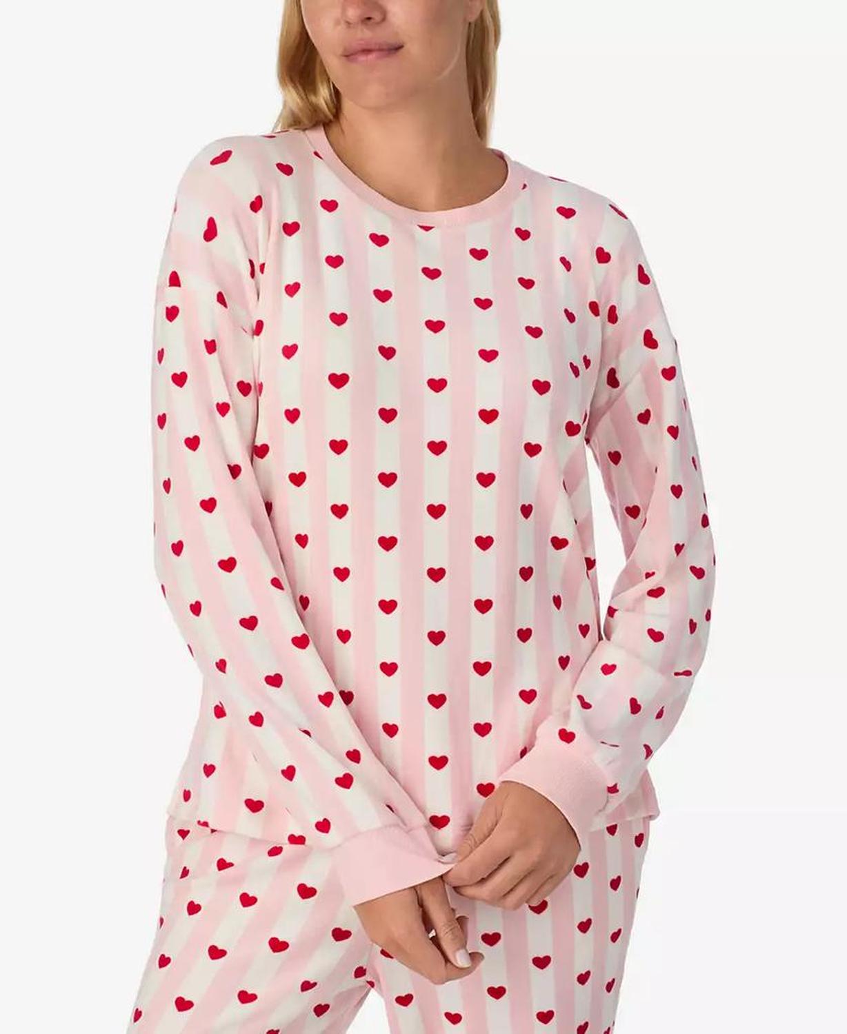 Women's 2-Piece Sleepwear Long-Sleeve Top and Jogger Pajama Set