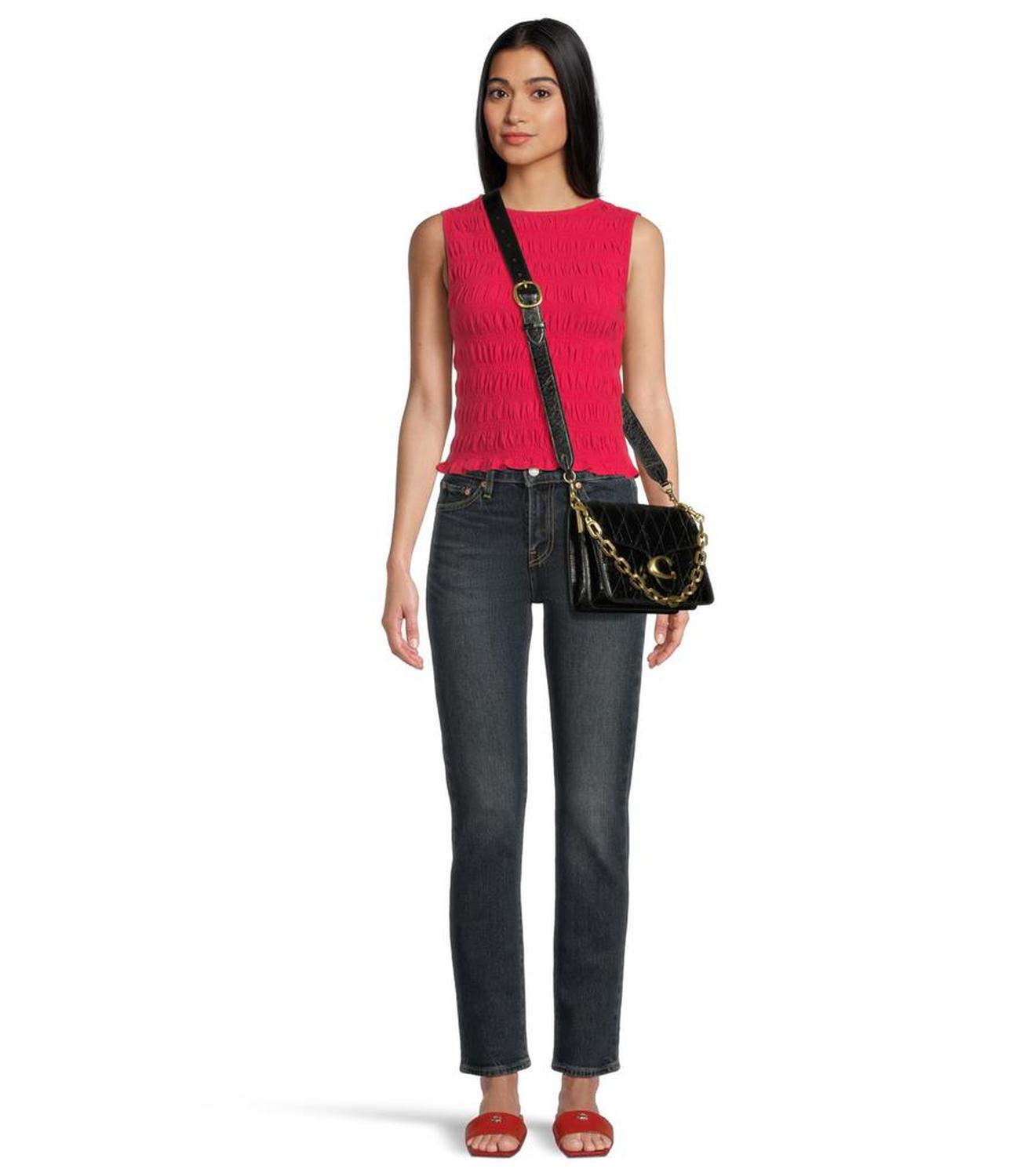 Chain Tabby Shoulder Bag With Quilting