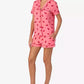 Women's 2-Piece Sleepwear Short-Sleeve Shirt and Pajama Shorts Set