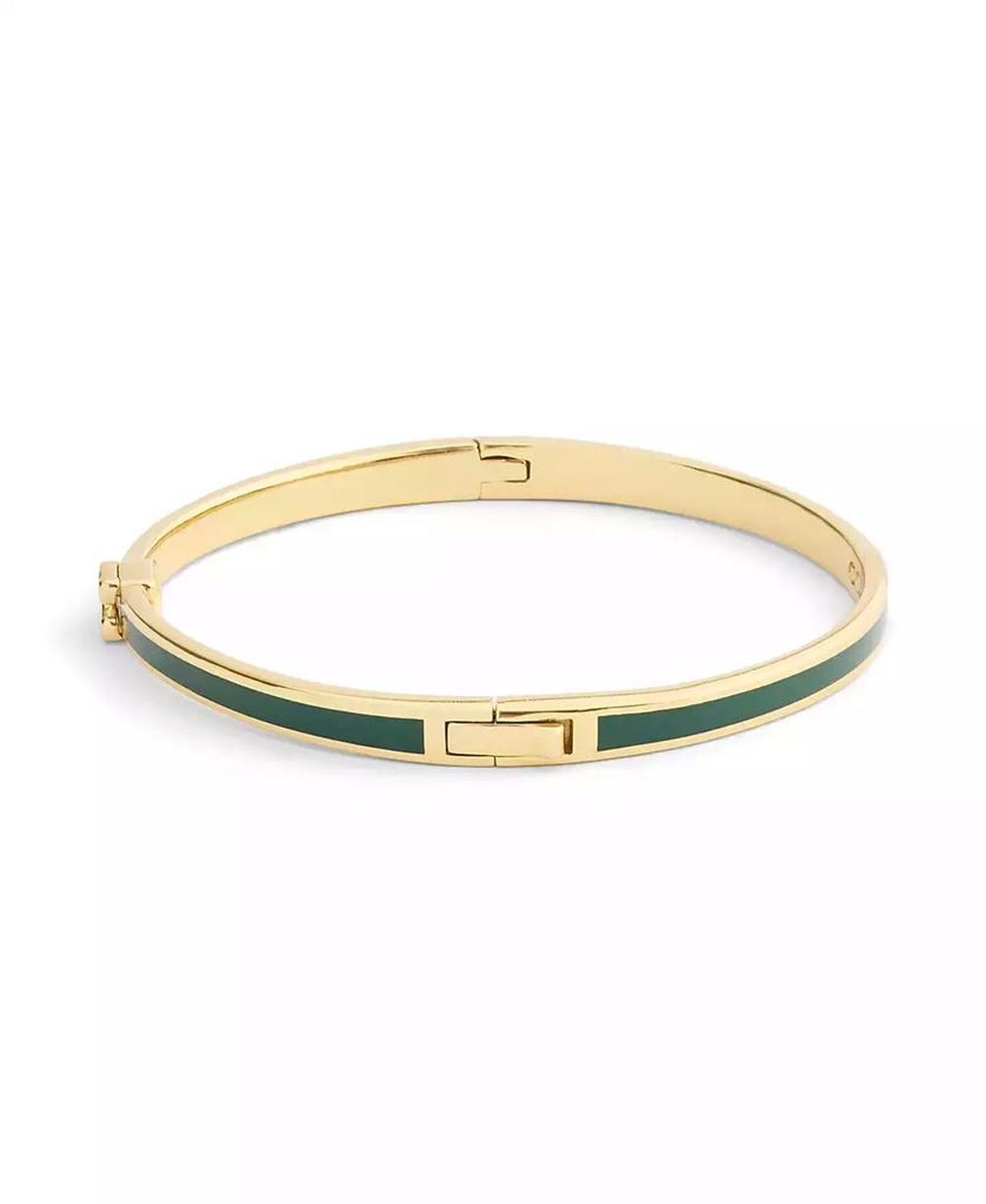 Gold Plated Hinged Bangle Bracelets