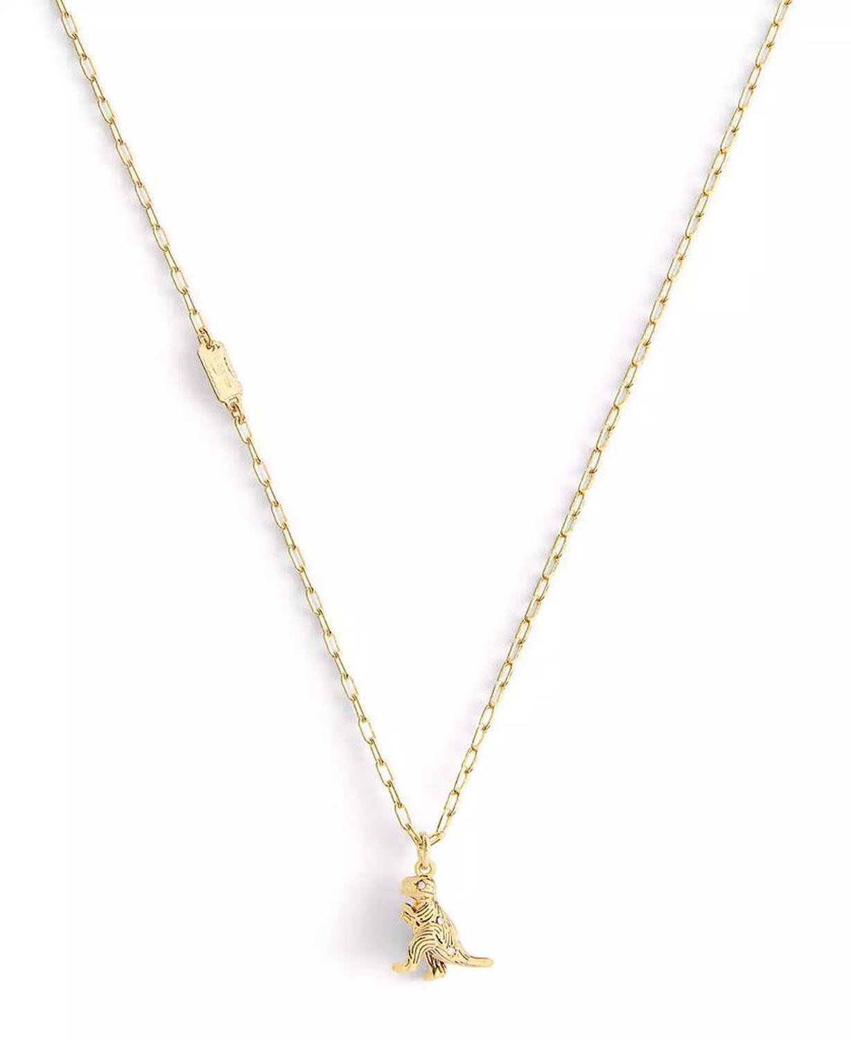 Gold Plated Rexy Pendant Necklace