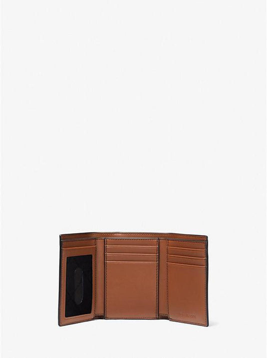 Hudson Pebbled Leather Tri-Fold Wallet