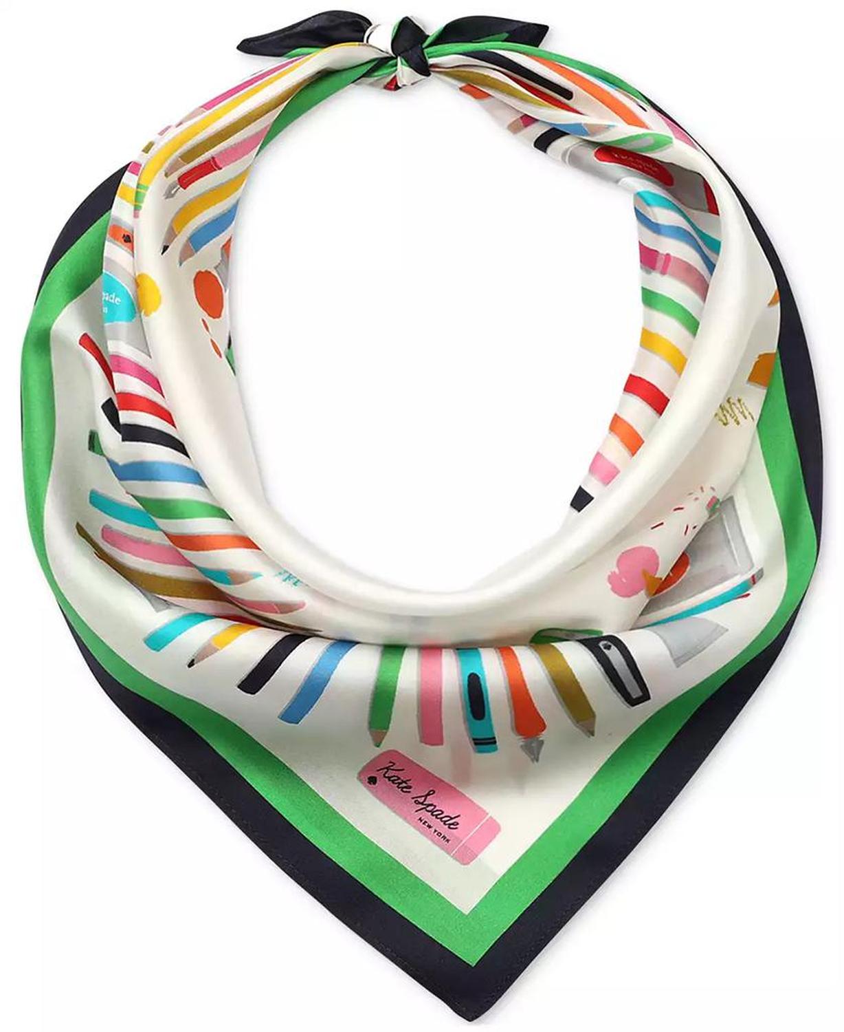 Art Supplies Silk Bandana Scarf