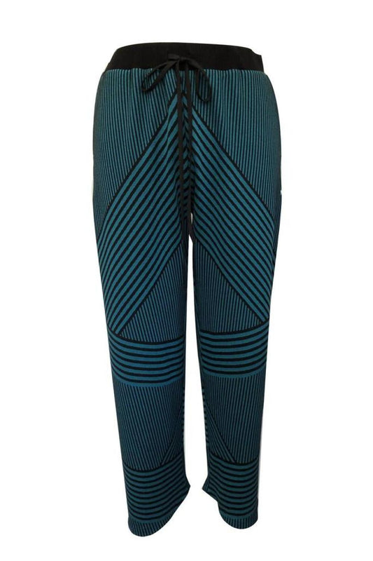 Brit Wit Jogger Pant In Teal And Black