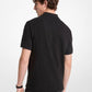 Cotton Zip-Up Polo Shirt