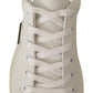 Dolce & Gabbana Chic White Leather Sneakers for Men