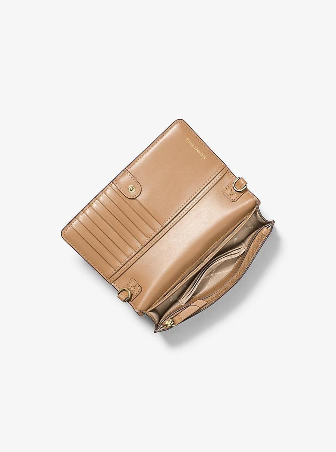 Jet Set Leather and Signature Logo Convertible Crossbody Bag