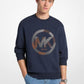 Graphic Logo Cotton Blend Crewneck Sweatshirt