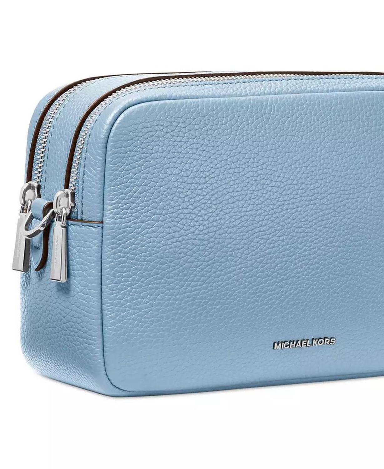 Bryant Medium Leather Double Zip Chain Camera Crossbody