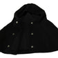 Dolce & Gabbana Elegant Black Hooded Scarf Wrap