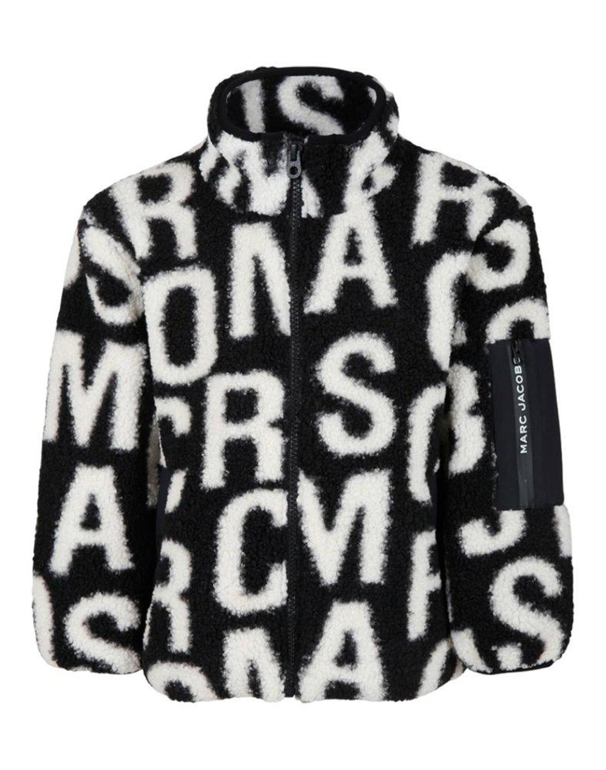 The Marc Jacobs Kids Logo-Jacquard Zipped Cardigan