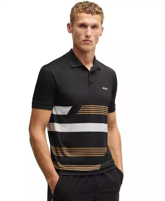 Men's Stripe Print Regular-Fit Paddy Polo