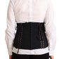 Dolce & Gabbana Chic Black Corset Belt Top
