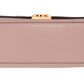 Michael Kors Elegant Pink Leather Mindy Shoulder Bag