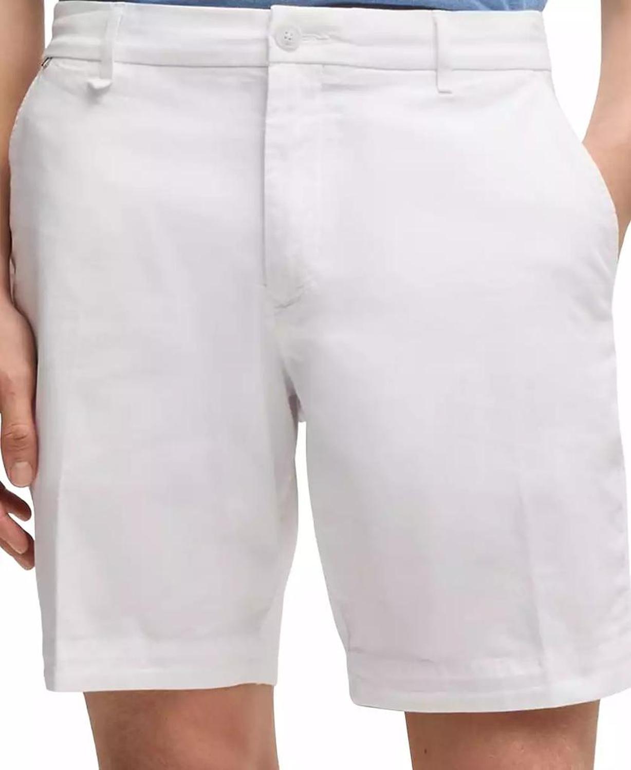 Men's Stretch-Cotton Twill Slim-Fit Shorts
