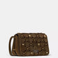 Liv Floral Embellished Suede Crossbody Bag