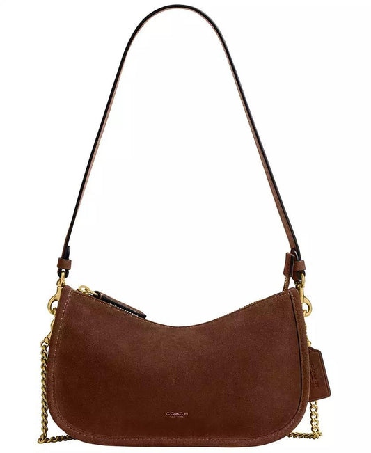 Waverly Small Suede Shoulder Bag