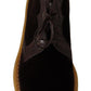 Dolce & Gabbana Exotic Caiman Leather Ankle Boots in Brown