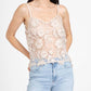 Floral Applique Camisole In Bloomsfield
