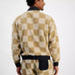 Men's Naliso Relaxed Fit Zip-Front Checkered Track Jacketed