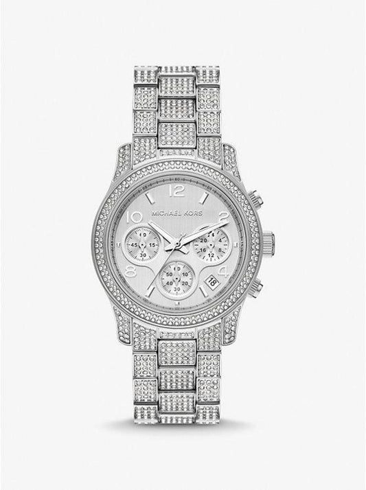 Runway Pavé Silver-Tone Watch