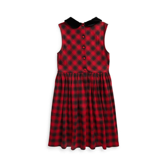 Buffalo Check Stretch Ponte Dress (Big Kids)