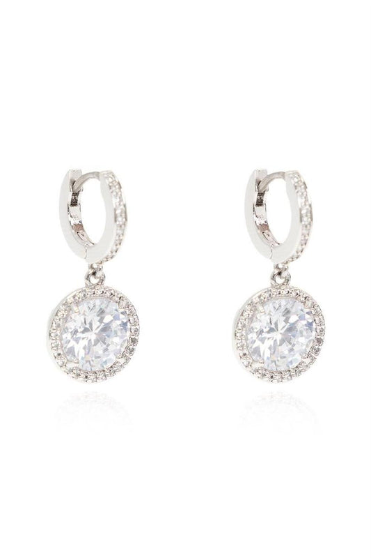 Kate Spade Something Sparkly Spade Huggies Earrings
