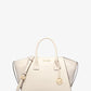 Avril Large Leather and Suede Satchel