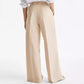 Women's Creased High-Rise Wide-Leg Trousers