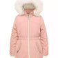 Michael Kors Big Girls Hooded Parka with Faux-Fur Trim