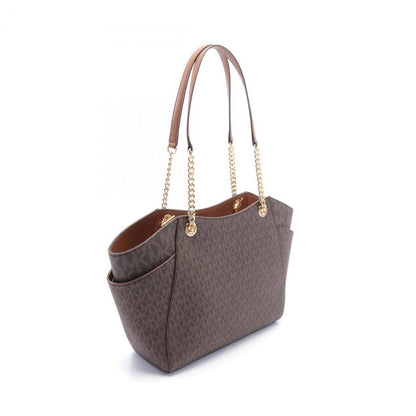 Jet Set Travel Coated Canvas Leather Tote Bag Weekend Bag